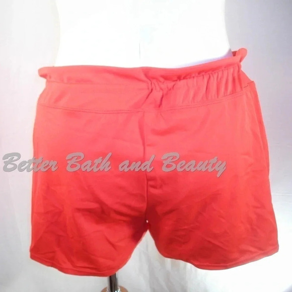 Tropical Escape Drawstring Swim Shorts Red - Picture 3 of 3